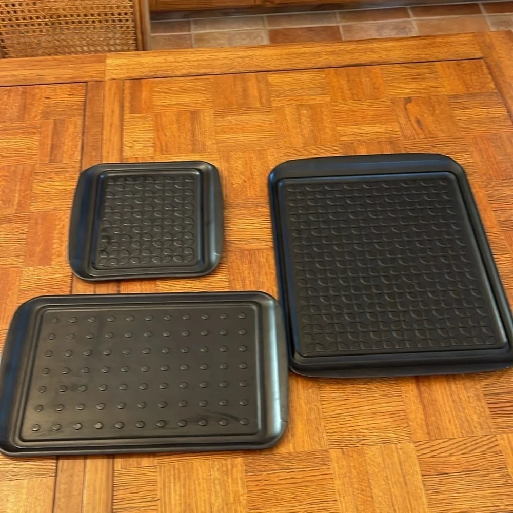 Williams Sonoma grill prep trays set up three Black